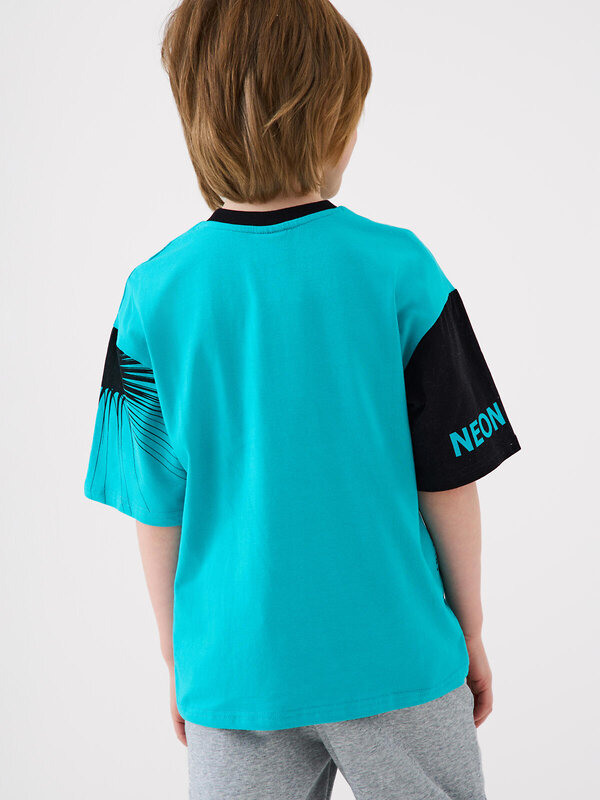 PLAYTODAY Фуфайка 584862 12611146 черный,бирюзовый