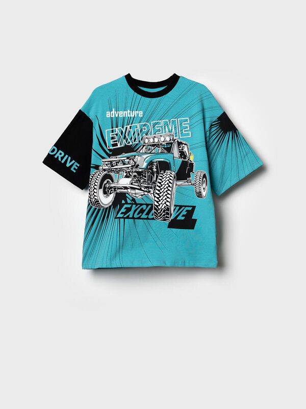 PLAYTODAY Фуфайка 584862 12611146 черный,бирюзовый