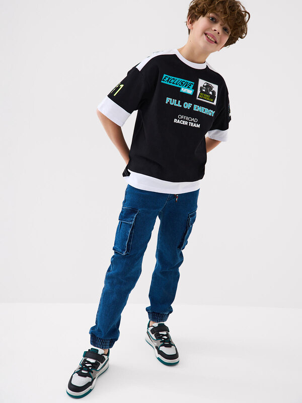 PLAYTODAY Фуфайка 584864 12611149 белый,черный