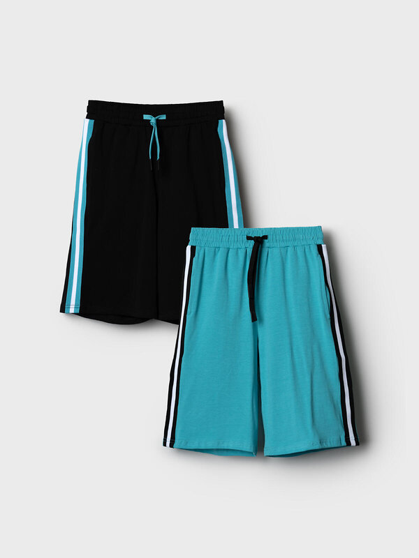 PLAYTODAY Шорты 584867 12611142 черный,бирюзовый
