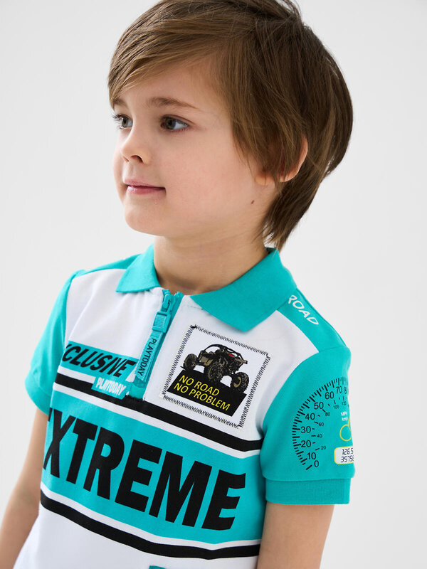 PLAYTODAY Джемпер 584875 12612250 белый,бирюзовый