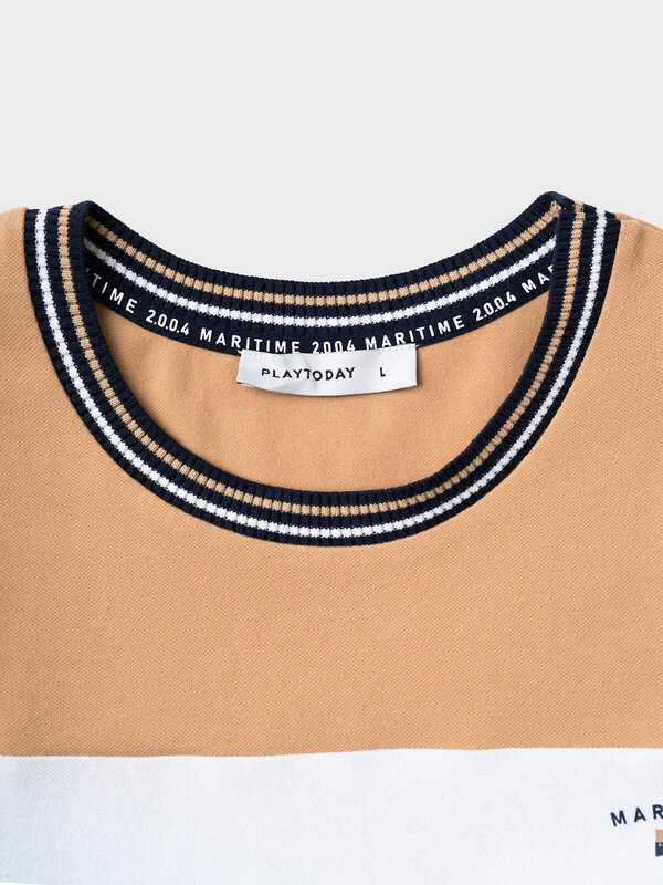 PLAYTODAY Фуфайка 584895 12656026 белый,тёмно-синий,бежевый