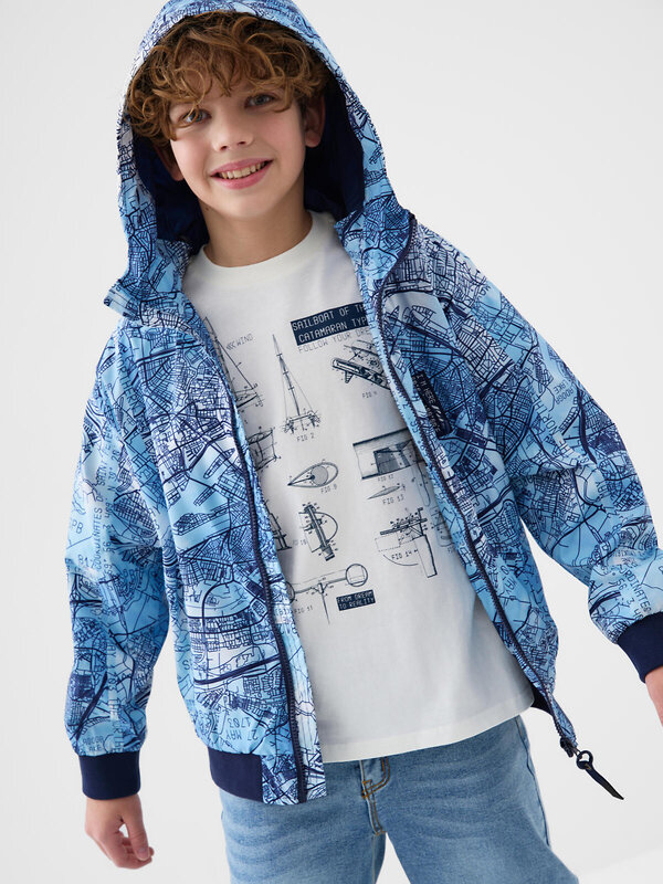 PLAYTODAY Куртка 584955 12611454 белый,тёмно-синий,голубой