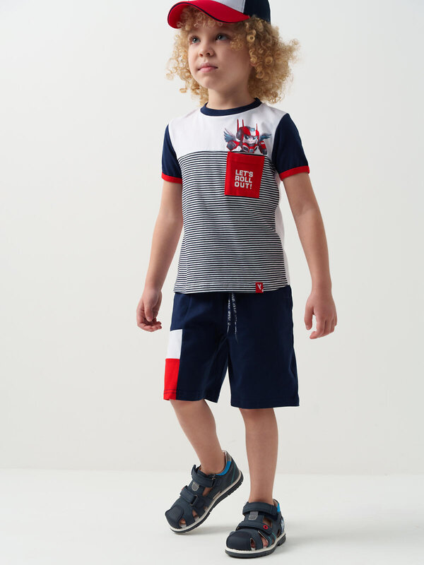 PLAYTODAY Сандалии 584977 12512763 тёмно-синий,зеленый