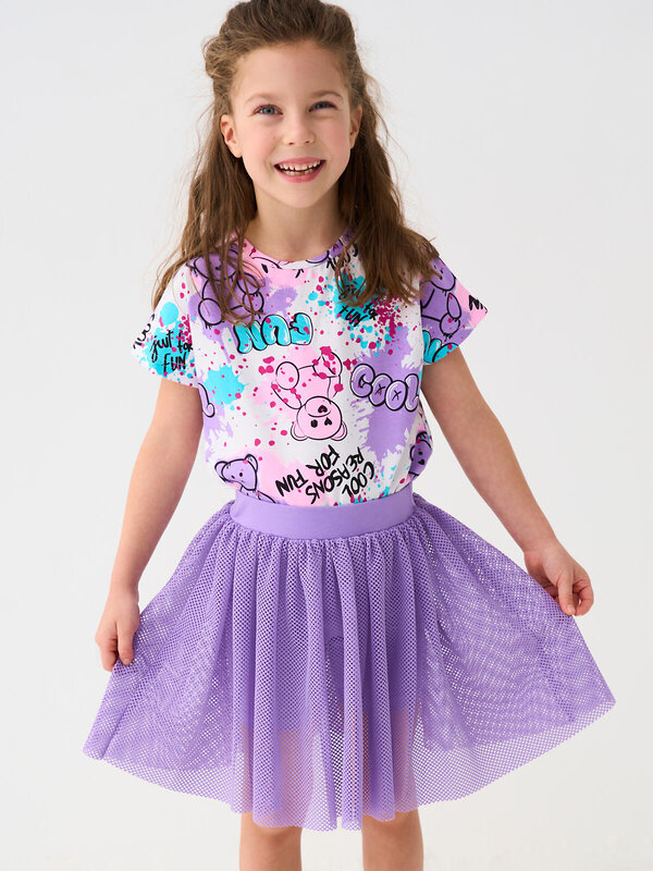 PLAYTODAY Юбка-шорты 585075 12622436 сиреневый