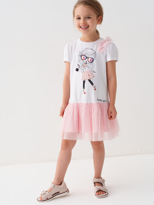 PLAYTODAY Платье 585079 12622004 белый,бежевый