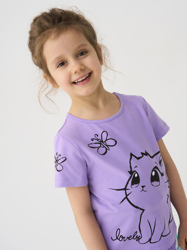 PLAYTODAY Фуфайка 585095 12622088 розовый,сиреневый