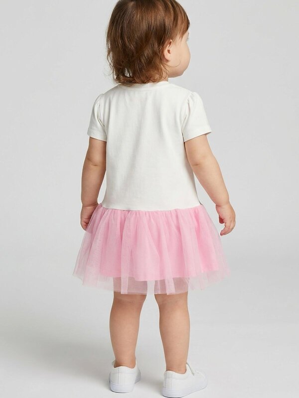 PLAYTODAY Платье 585117 12623150 розовый,белый