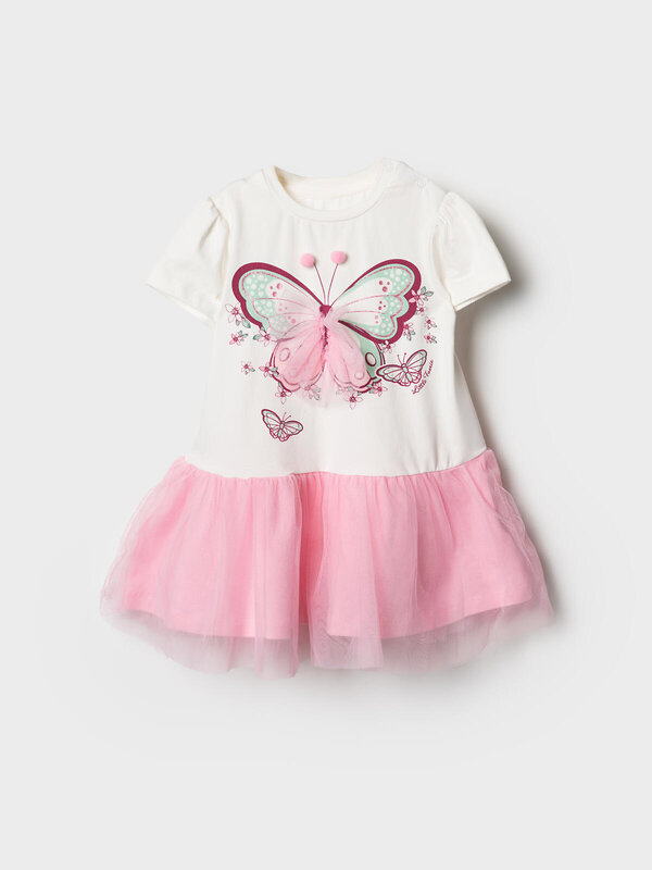 PLAYTODAY Платье 585117 12623150 розовый,белый