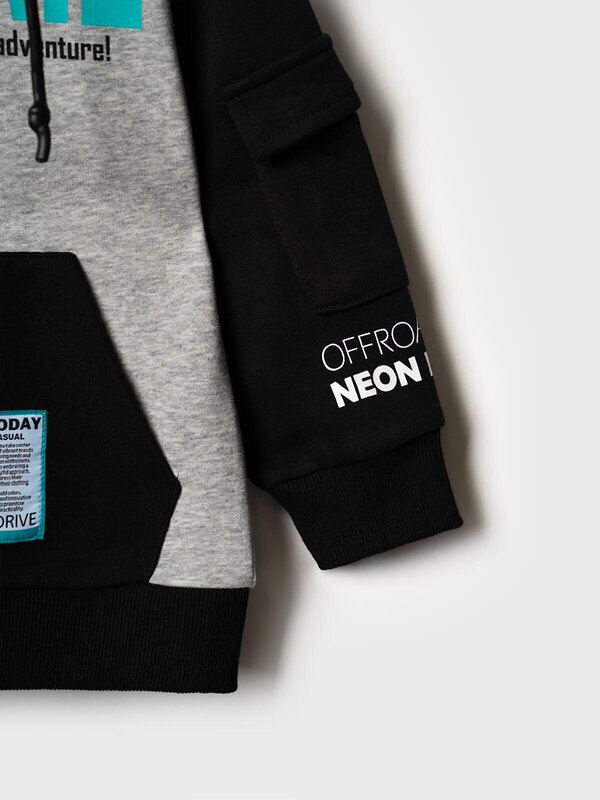 PLAYTODAY Толстовка 585289 12612210 черный,серый