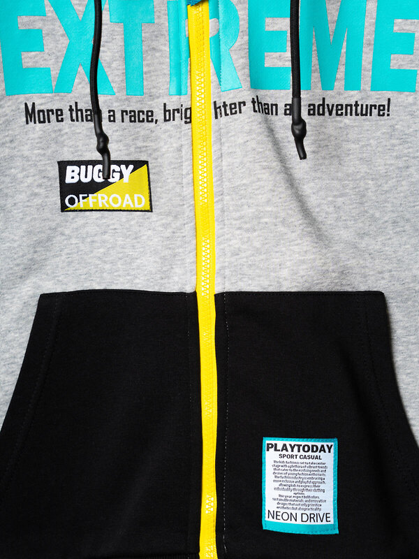 PLAYTODAY Толстовка 585295 12611140 черный,серый