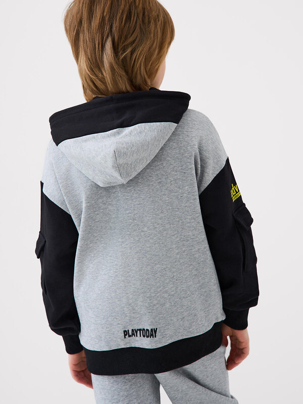 PLAYTODAY Толстовка 585295 12611140 черный,серый