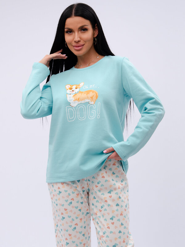 Malina Пижама 585314 3197 голубой/белый