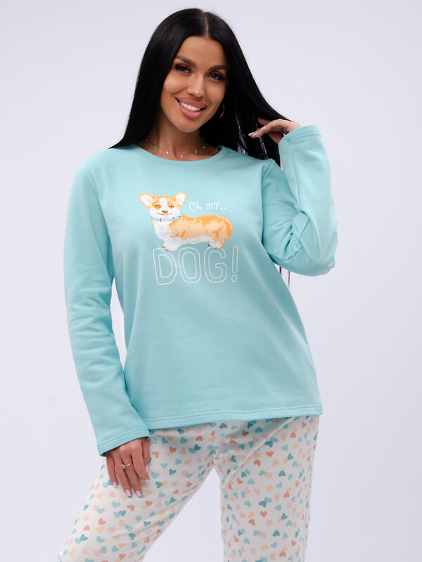 Malina Пижама 585314 3197 голубой/белый