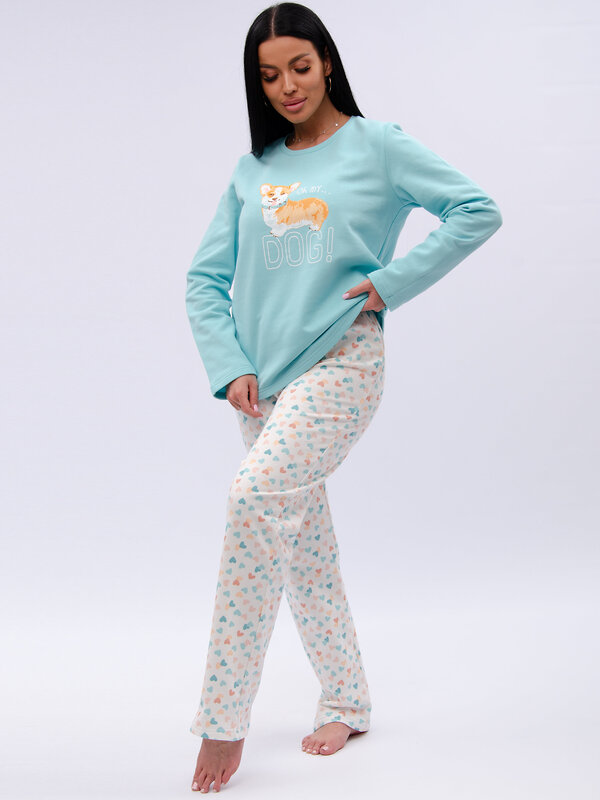 Malina Пижама 585314 3197 голубой/белый