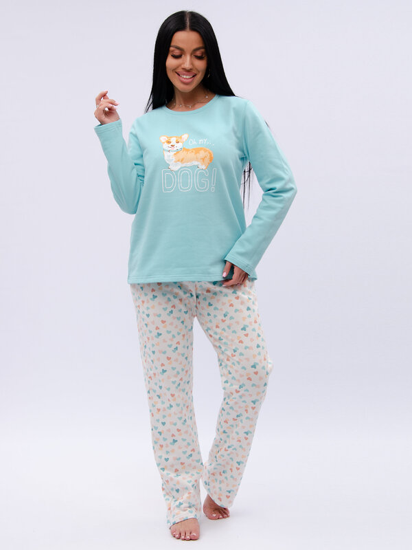 Malina Пижама 585314 3197 голубой/белый