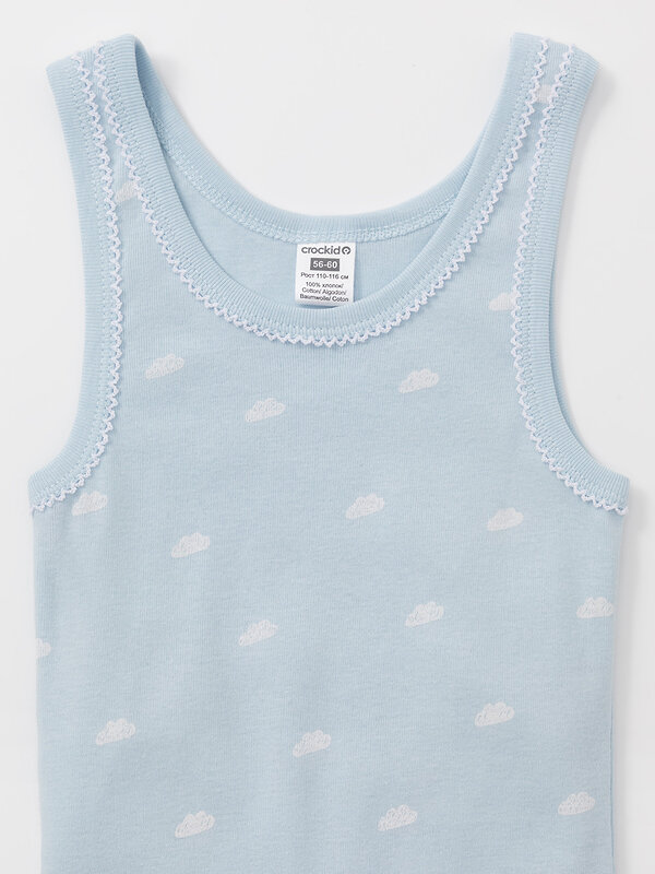 CROCKID Майка 585336 МП 1181-2уп голубой