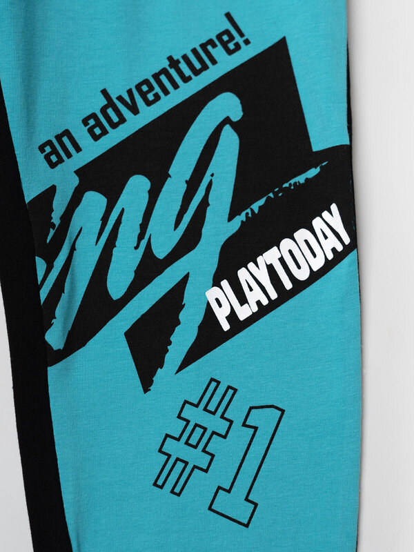 PLAYTODAY Брюки 585406 12612211 черный,бирюзовый,серый