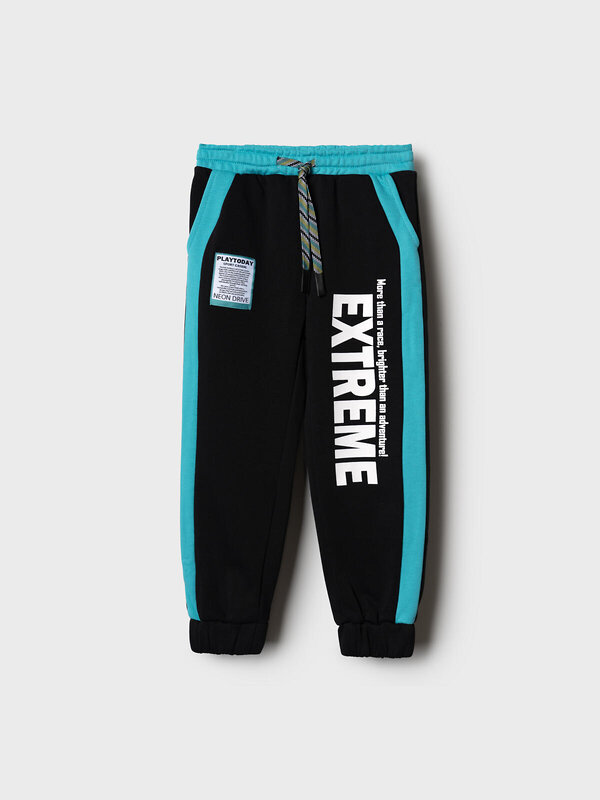 PLAYTODAY Брюки 585407 12612252 черный,бирюзовый