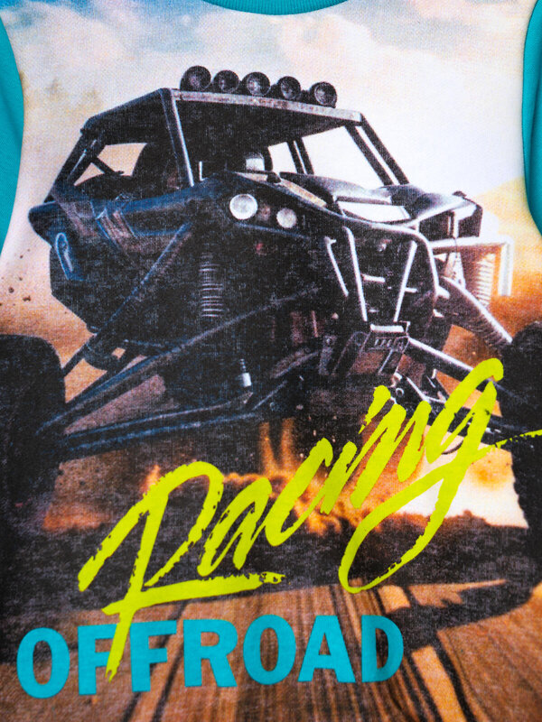 PLAYTODAY Толстовка 585415 12612248 белый,бирюзовый