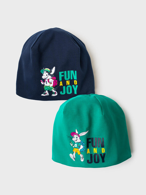 PLAYTODAY Шапка 585418 12612117 тёмно-синий,зеленый