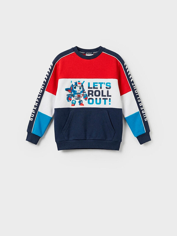 PLAYTODAY Толстовка 585441 12612027 белый,тёмно-синий,красный