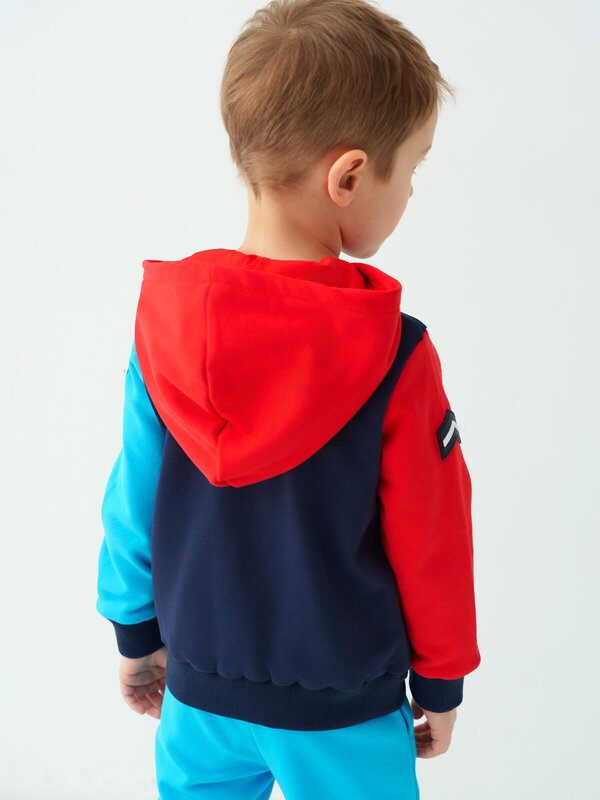 PLAYTODAY Толстовка 585442 12612028 тёмно-синий,ярко-синий,красный