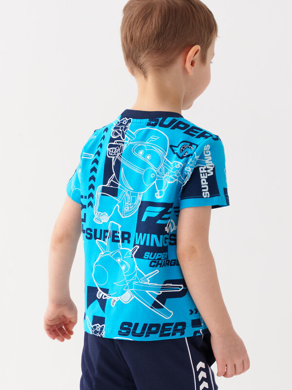 PLAYTODAY Фуфайка 585445 12632007 белый,тёмно-синий,ярко-синий