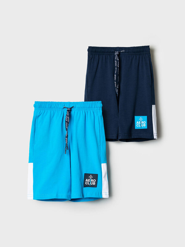 PLAYTODAY Шорты 585451 12612040 тёмно-синий,ярко-синий