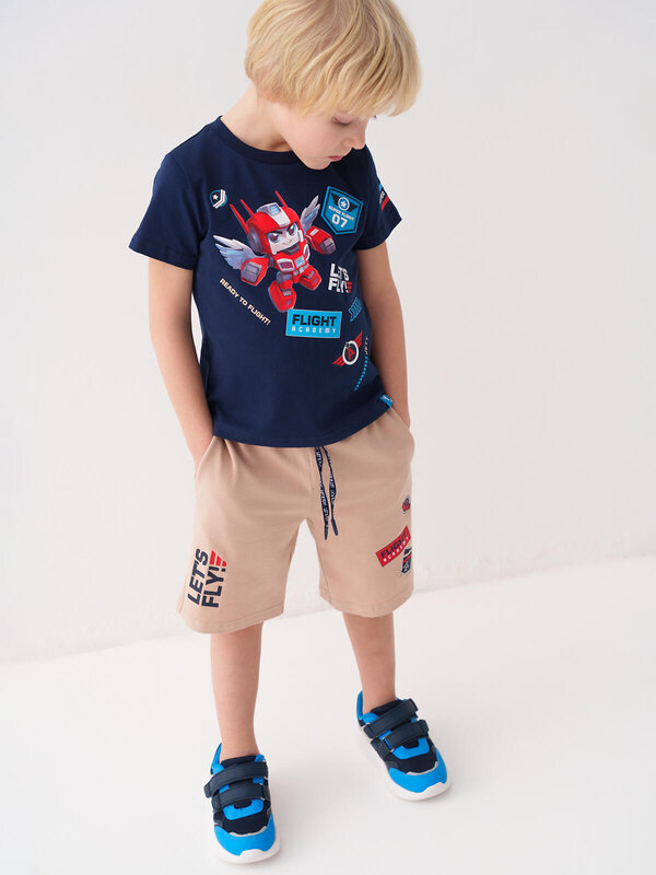 PLAYTODAY Шорты 585453 12612042 тёмно-синий,бежевый