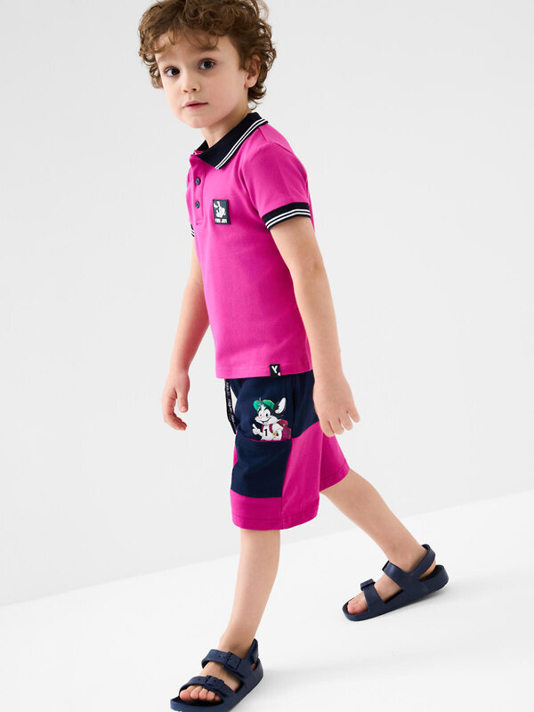 PLAYTODAY Шорты 585495 12612118 тёмно-синий,зеленый,малиновый