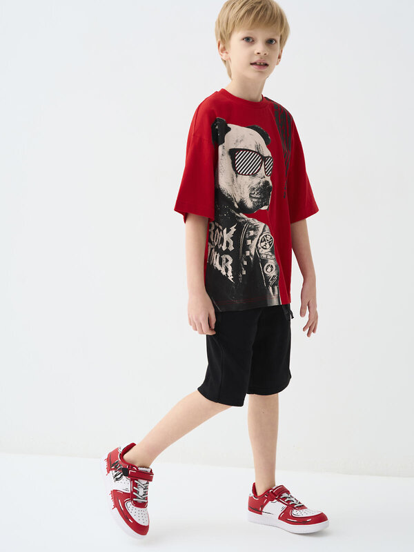 PLAYTODAY Полуботинки 585532 12611734 красный,белый