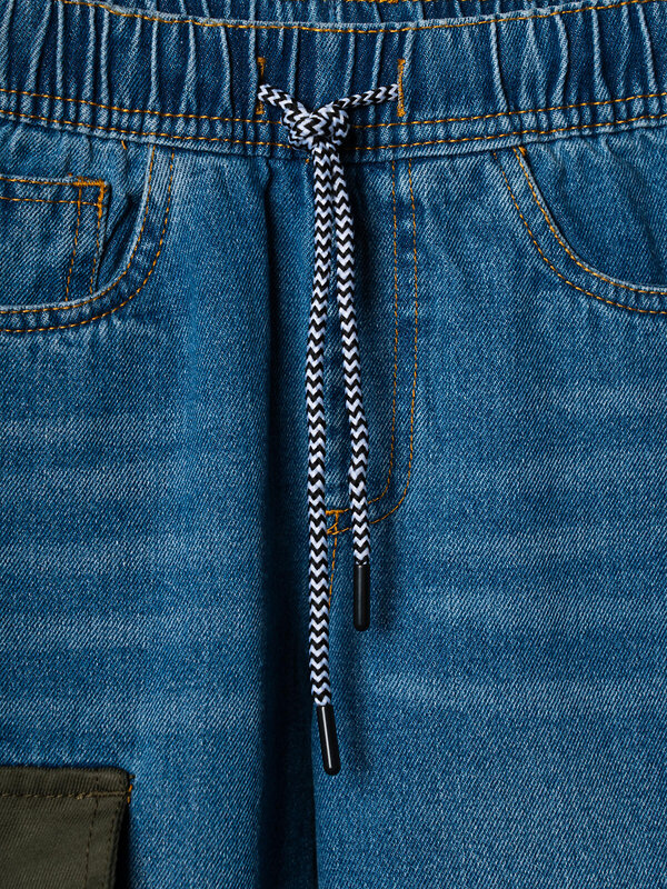 PLAYTODAY Брюки 585533 12612352 тёмно-синий,темно-зеленый