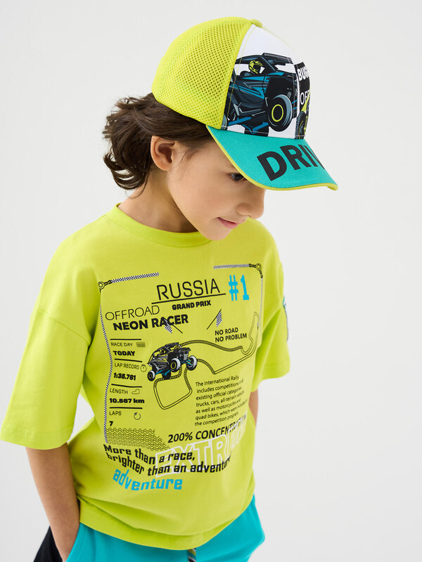 PLAYTODAY Кепка 585557 12612213 белый,светло-зеленый,бирюзовый