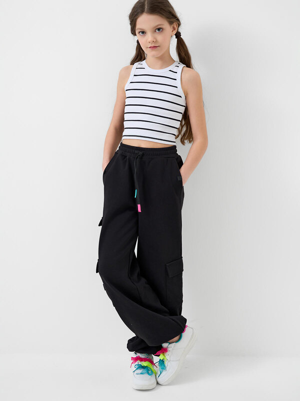 PLAYTODAY Майка 585595 12621632 белый,черный