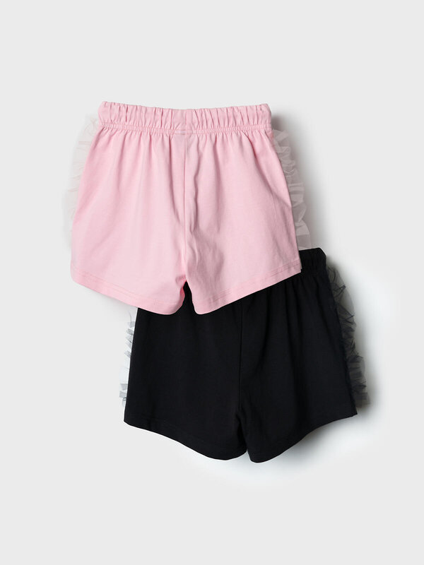 PLAYTODAY Шорты 585625 12622051 черный,светло-розовый
