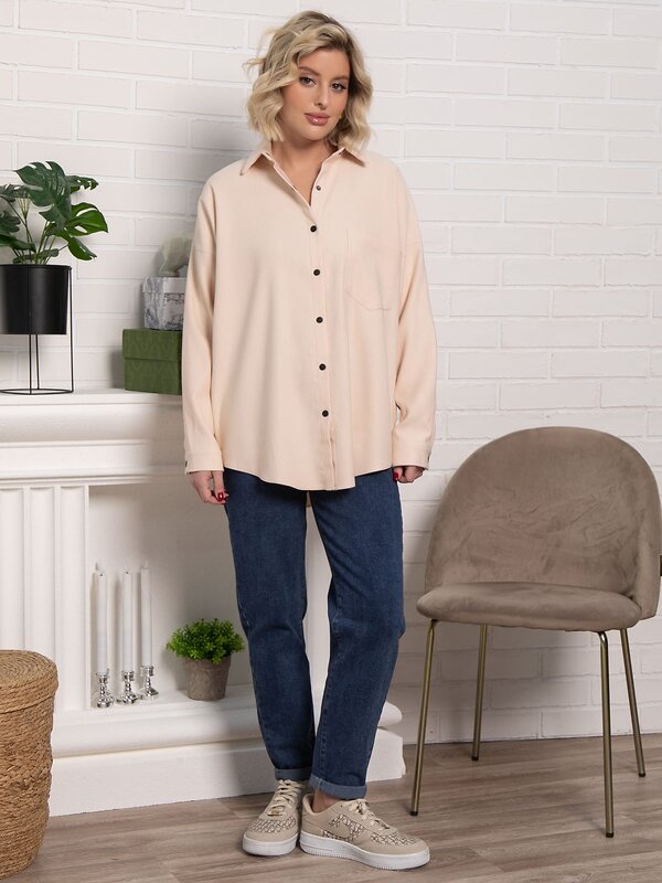 LT Collection Рубашка 585716 Б15169-4М бежевый