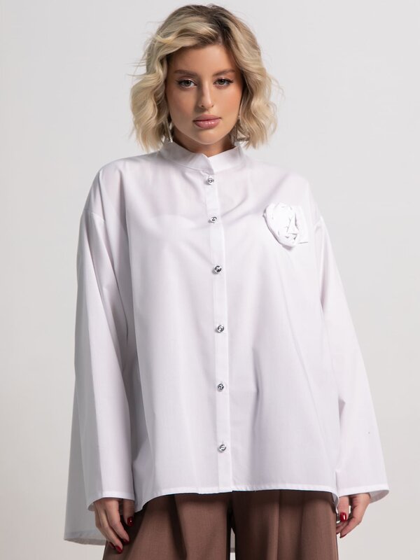 LT Collection Блуза 585717 Б15187-39М белый