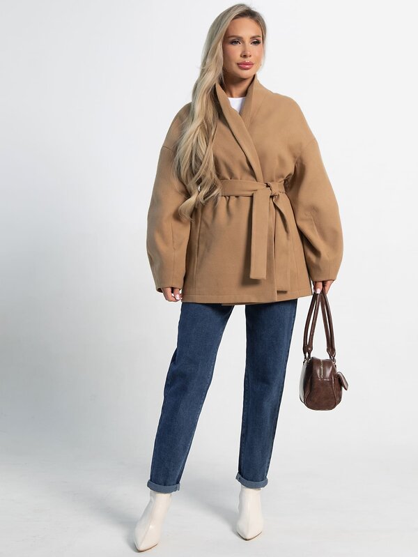 LT Collection Пальто 585718 Б15186-5М бежевый