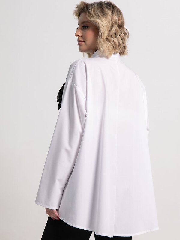 LT Collection Блуза 585719 Б15188-39М белый