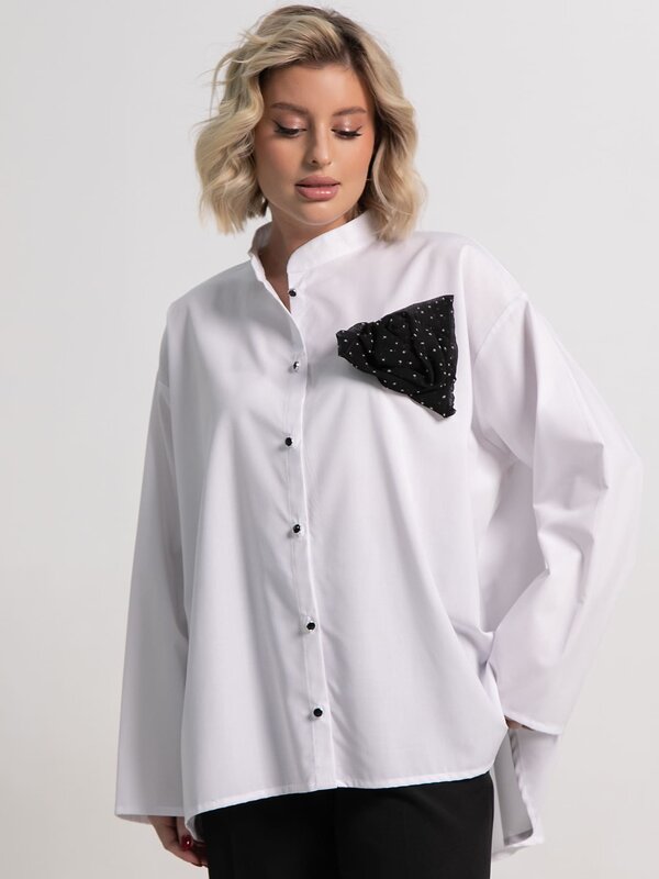 LT Collection Блуза 585719 Б15188-39М белый