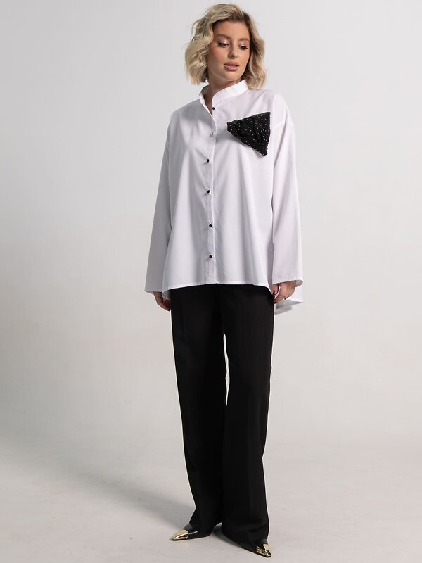 LT Collection Блуза 585719 Б15188-39М белый