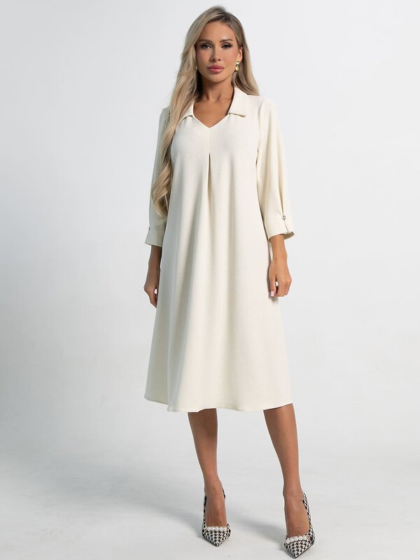 LT Collection Платье 585720 П15196-18М молочный