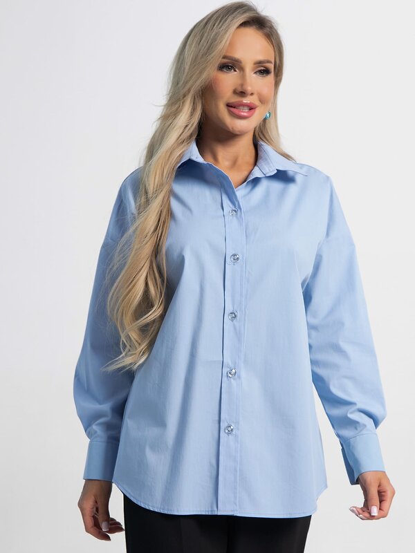 LT Collection Рубашка 585722 Б15225-53М голубой