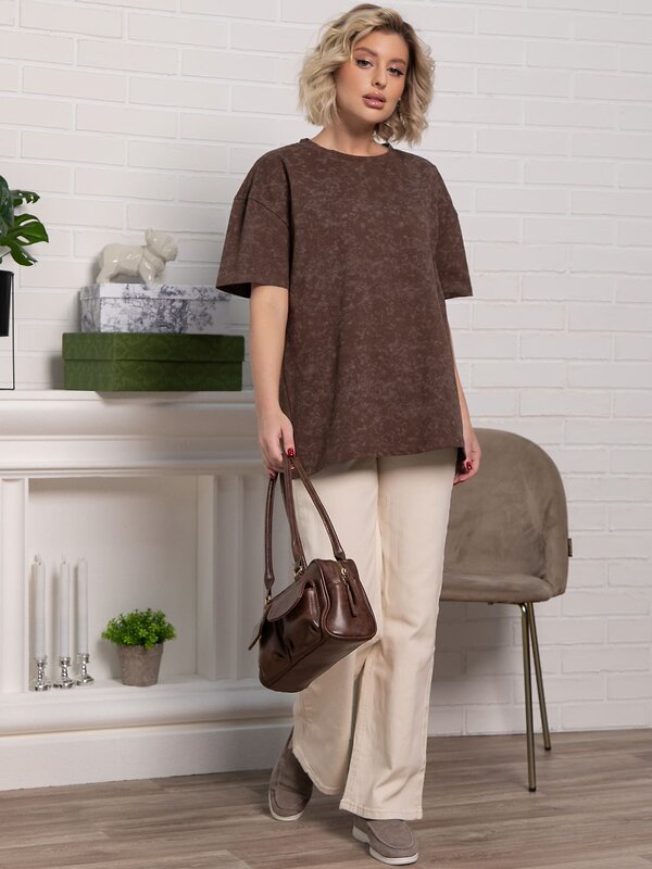 LT Collection Футболка 585726 Б15240-4М коричневый