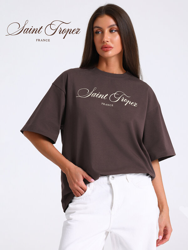 Апрель Футболка 585781 1ЖДФК4661804 темно-коричневый