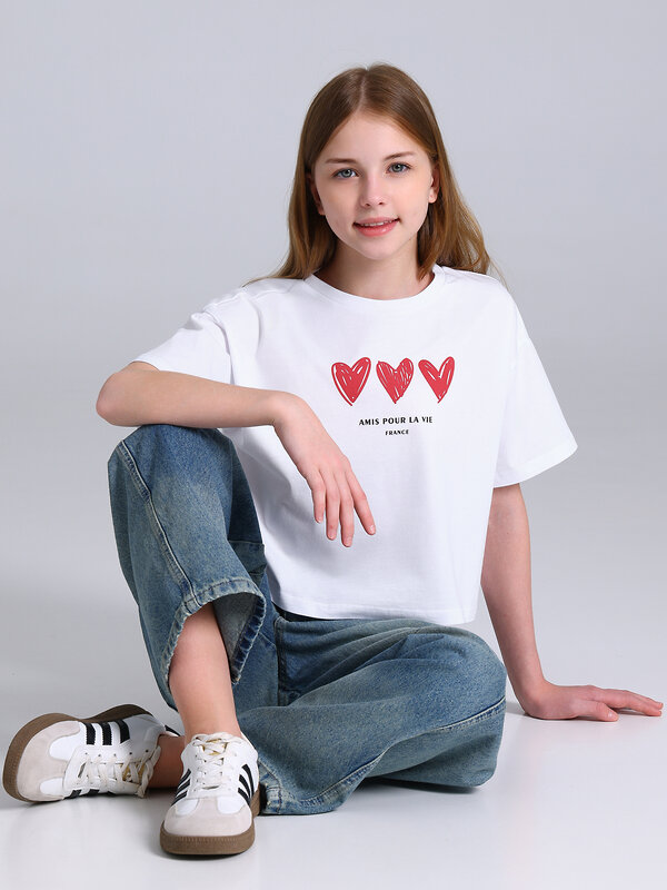 Апрель Футболка 585787 1ДДФК5063001 белый