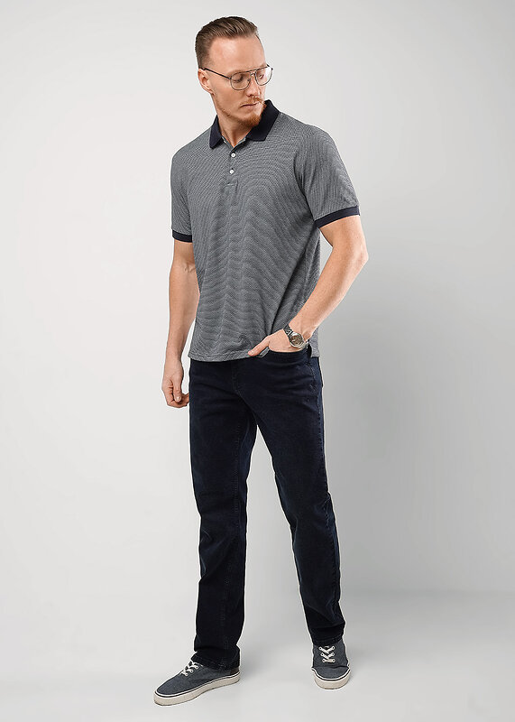 CLEVER Джемпер 585830 562655/04кжн maxi т.синий/белый