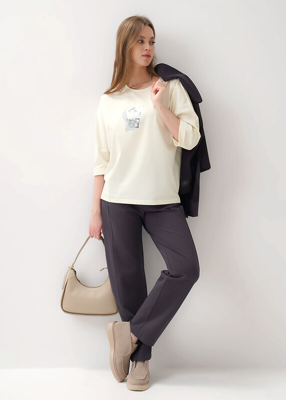 CLEVER Джемпер 585839 267106/198кдп_п молочный