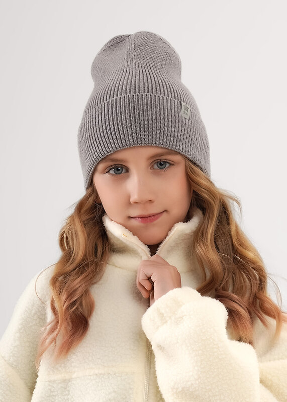 CLEVER Шапка 585870 564640вн меланж серый